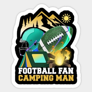 Football fan Camping man Sticker